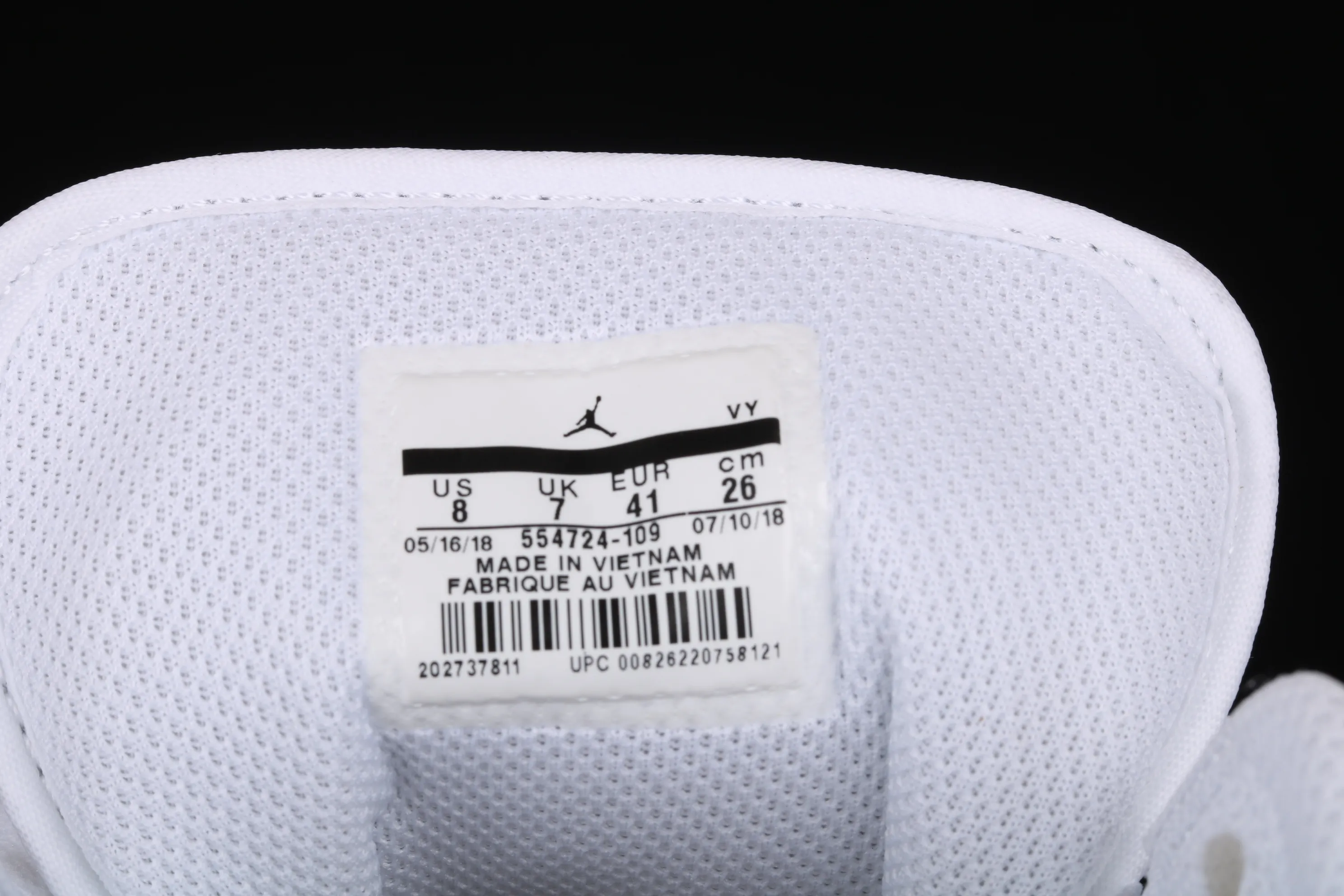 All Categories Air Jordan Jordan Series Basketball Shoes Air Jordan 1 Mid Air Jordan 1 Mid All White China Full First Layer Authentic Standard 554724-109